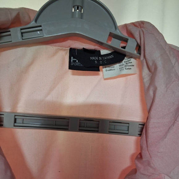 Head Pink and White Women's Windbreaker Jacket. - Picture 2 of 8